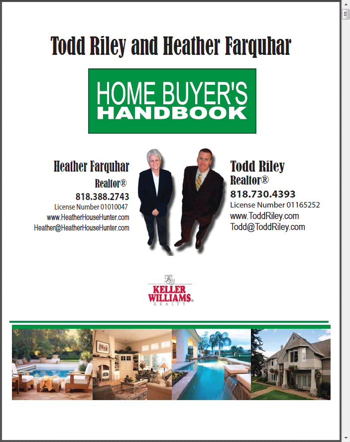 Toluca Lake First Time Buyers Handbook